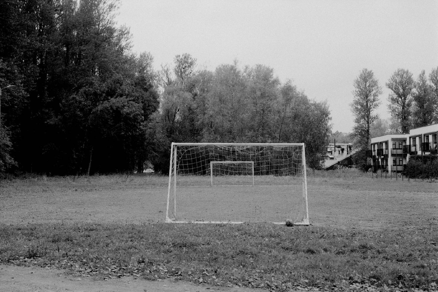 Black-and-white photograph: Tartu, Estonia, 2023